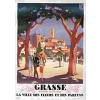 Grafika - Puzzle Roger Broders - Grasse, la Ville des Fleurs et des Pafums, 1927 - 500 dielov