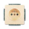 Zásuvka jednonásobná, clonky, 5518G-A02359 C1, ABB, Swing®, Swing®L, krémová (ABB, Swing®, Swing®L, krémová)
