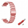 OCEĽOVÝ NÁRAMOK NA HODINKY SMARTWATCH RUŽOVÝ 20 MM