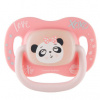 Canpol Babies symetrický silikon cumlík svietiaci Exotic Panda ružová
