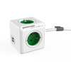 Zásuvka PowerCube EXTENDED USB s káblom 1.5m GREEN