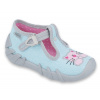Bledomodré detské papuče Speedy