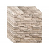 3D samolepiaci nástenný panel béžové tehly - 70x77 cm Počet ks v balení: 10 ks
