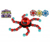Teddies Gyroskop spiner mechanický plast 7cm svietiaci v tme 3 farby na karte