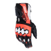 Rukavice GP PRO 4, ALPINESTARS (čierna/červená fluo/biela, veľ. S)