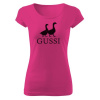 Tričko s potlačou Gussi dámské Purpurová XS