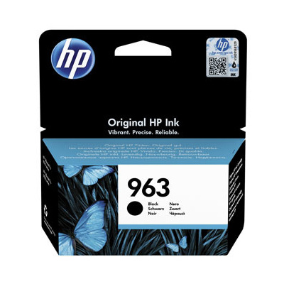 HP originál ink 3JA26AE, HP 963, black, 1000str., 24.09ml, HP Officejet Pro 9010, 9012, 9014, 9015,