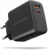 Axagon ACU-PQ45, USB-A + USB-C 45W, čierna ACU-PQ45