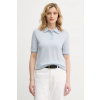 United Colors of Benetton polo tričko dámske vlnené 11AHD301J modrá XS