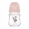 Canpol babies fľaša so širokým hrdlom Exotic Animals ružová 120 ml
