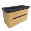 Swiss aqua technologies Koupelnová skříňka s umyvadlem SAT Fusion 97,5x53x45 cm dub medový mat SATFUSION2100DMBKM