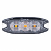 AMIO Výstražné osvetlenie oranžové 3x3W LED R65 R10 12/24V IP67