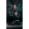 CUKROVÁ TLAČ jedlý obrázok na tortu Lewis Hamilton Formula 1 F1 Mercedes