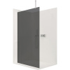 CERANO Sprchová zástena Walk-in Onyx Top Cube Ľ/P chróm, grafitové sklo-60x200