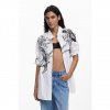 Dámská košile DESIGUAL 25WWCW07 1000 CAM BYN LACROIX 1000 WHITE velikost L/XL