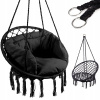 Závesné hojdacie kreslo - Swing Storky hniezdo čierne 80 cm + vankúše (Swing Storky hniezdo čierne 80 cm + vankúše)