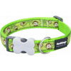 Big Buy Cooking Obojok pre psa Červená Dingo STYLE MONKEY LIME Zelená 15 mm x 24-36 cm