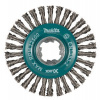 MAKITA kotúčová kefa z oceľového drôtu-vlnitý drôt priemer 0,5 mm X-LOCK 115 mm D-73411