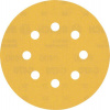 BOSCH Brúsny papier EXPERT C470 s 8 otvormi pre excentrické brúsky, 125 mm, zrnitosť 400, 5 ks