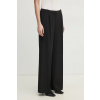Nohavice Calvin Klein dámske, čierna farba, široké, vysoký pás, K20K208214 34
