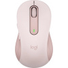 Logitech Signature M650 L/Kancelářská/Optická/Pro praváky/4 000 DPI/USB+BT/Růžová