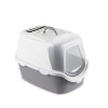 STEFANPLAST Cathy Easy Clean krytá mačacia toaleta s filtrom sivá/biela 56x40x40cm (STEFANPLAST Cathy Easy Clean krytá mačacia toaleta s filtrom sivá/biela 56x40x40cm)