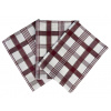 SVITAP sleep well Utěrka Extra savá 50x70 cm Káro bordó 3 ks