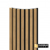 WALL CONCEPT flexi obkladový panel Dub rustic, čierny filc + MDF, 2750x285x17 mm, 0,78 m2