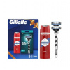 Gillette Mach3 pánska darčeková kazeta Strojček, Sprchový gél