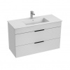 Jika Skrinka Cube s umývadlom 100 cm, biely lesk H4536521763001