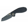 CJRB J1918L-BBK Large Maileah vreckový nôž 7,6 cm, celočierna, G10, spona