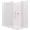 CERANO - Sprchová zástena Walk-in Crystal TL/P - 8 mm - bezvzperový systém - chróm, ryhované sklo- 160x130 cm