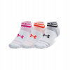 Under Armour Essential Low Cut 3pk White / White / Phoenix Fire
