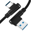 Interlook AM30 | Typ-C 2M | Uhlový kábel USB na nabíjanie telefónu | Rýchle nabíjanie 3.0 2.4A Modrý