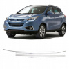 Lišty pod bočné sklá nerezová oceľ chróm Hyundai Ix35 SUV 2010-2015