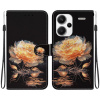 Peňaženkové puzdro Crystal Drawing na Xiaomi Redmi Note 13 Pro+ - Gold Peony