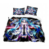 Posteľná sada podstielky Osobnosť osobnosť osobnosť idol anime hry 17 140 x 200 cm viacfarebné (dospievajúca podstielka Hatsune Miku 140x200 Darček)