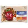 Purina One Mini Adult kura hovädzie v šťave 4 x 85 g
