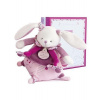 Doudou Darčeková sada - Hudobná hračka ružový králik 17 cm