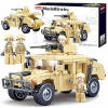 Kocky Sluban Model Bricks B0837 Jeep Hamer Hummer H2 265 ks