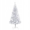 Vianočný stromček - Umelý vianočný stromček so stojanom, strieborná, 150 cm, (Vianočný stromček - Umelý vianočný stromček so stojanom, strieborná, 150 cm,)