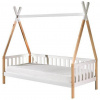 MID.YOU DOMČEKOVÁ POSTEĽ, 90/200 cm biela, farba borovice - Online Only detský nábytok - 001315004101