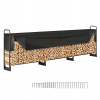 SucceBuy Stojan na palivové drevo 386x36x117CM na verandu, záhradu, terasu 400KG