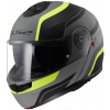 LS2 prilba STROBE II FF908 Monza matt black/hi-vis yellow - 3XL