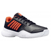 K-Swiss Court Express Omni - jet black/spicy orange/white - Čierny