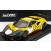 Looksmart Ferrari 488 Gt Modificata Club Competizioni Gt 2020 - Con Vetrina - S vitrínou 1:43 Yellow Glossy Grey