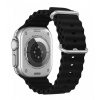 Swissten remienok pre apple watch silikónový - marine straps 42 / 44 / 45 / 49 mm čierny