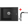 Set Sinks Amanda 650 Metalblack + Enigma S GR