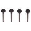 Dowina Violin Pegs Ebony Set Heart 4/4