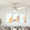 Ozdobný Stropný Ventilátor S Osvetlením, 128 Cm, Hnedý